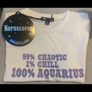 Dolls kill Horoscopez Aquarius Top Brand New with tags! 
Dolls kill Size L